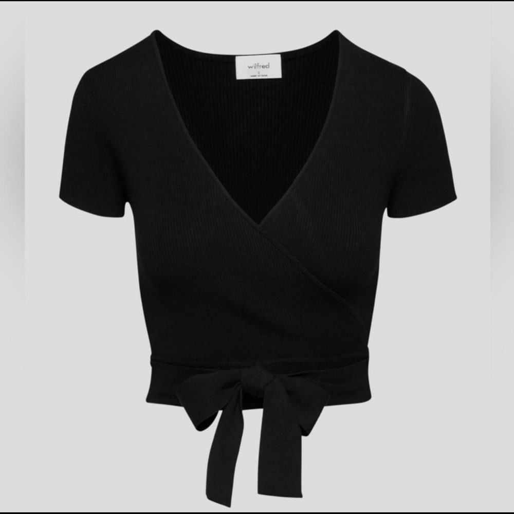 Aritzia wilfred all tied up top